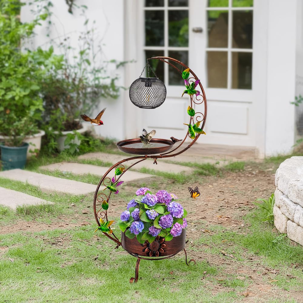 DREAMSOUL close-up of hand-painted hummingbird and leaf accents for charm