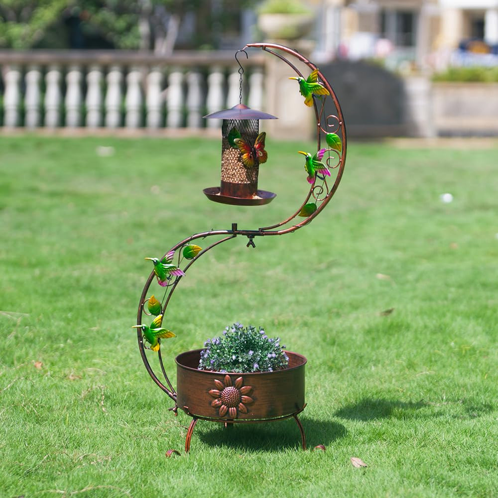 DREAMSOUL decorative cutouts of butterflies and hummingbirds beautify yard