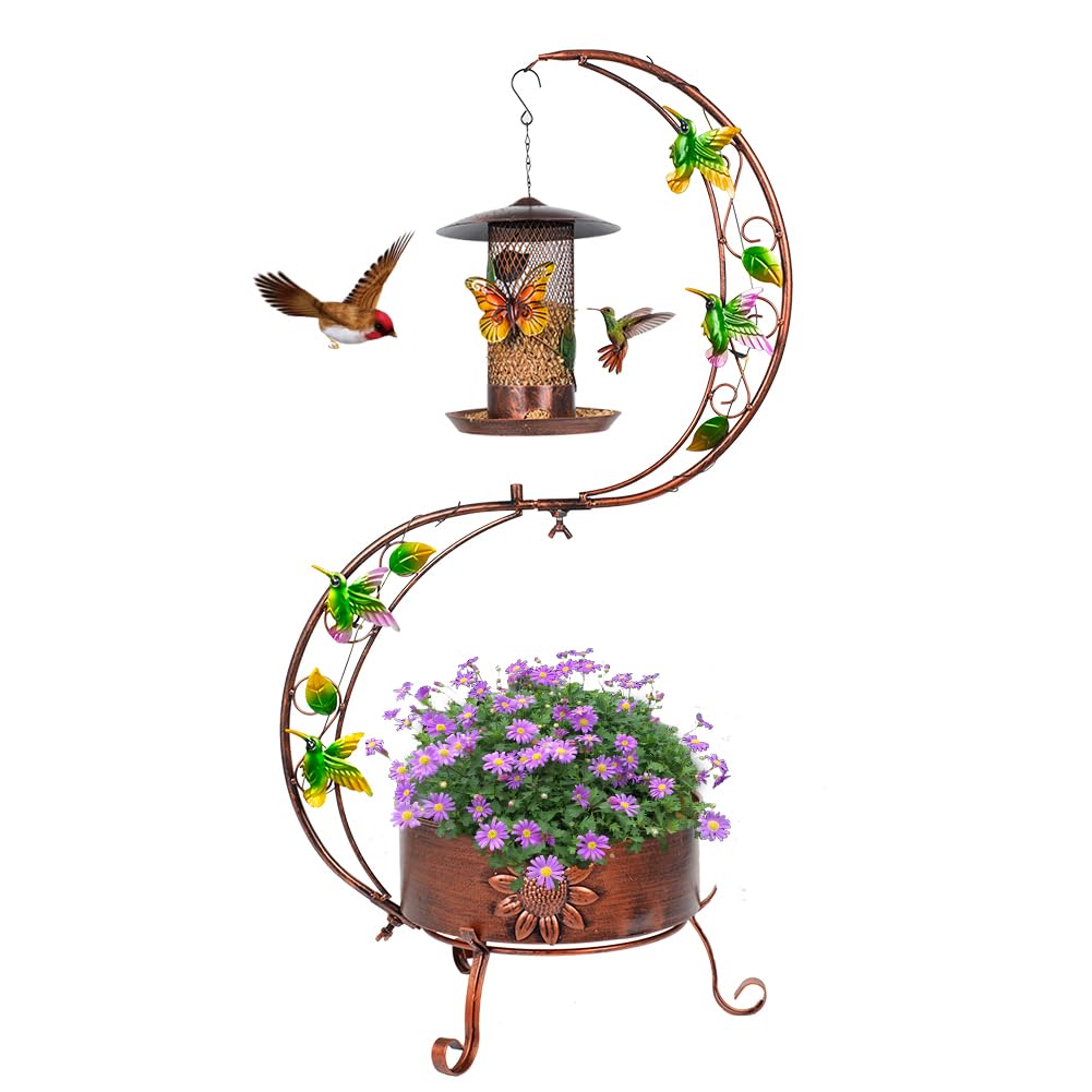 DREAMSOUL front view of feeder stand showing dual-tier benefit