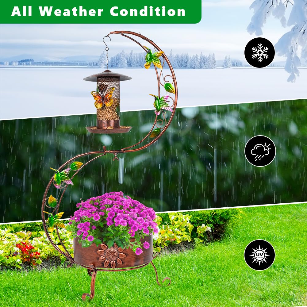DREAMSOUL lifestyle on balcony with flowers attracting birds