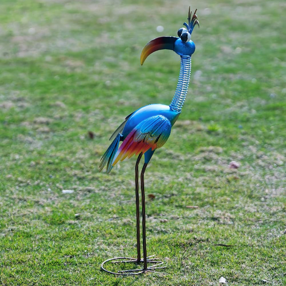 DREAMSOUL sculpture on patio creating cheerful outdoor ambiance