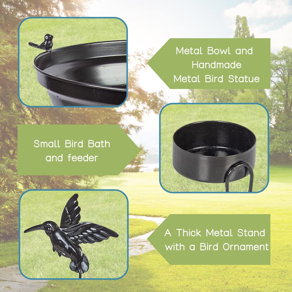 DREAMSOUL bowl with small solar fountain installed, attractive moving water feature
