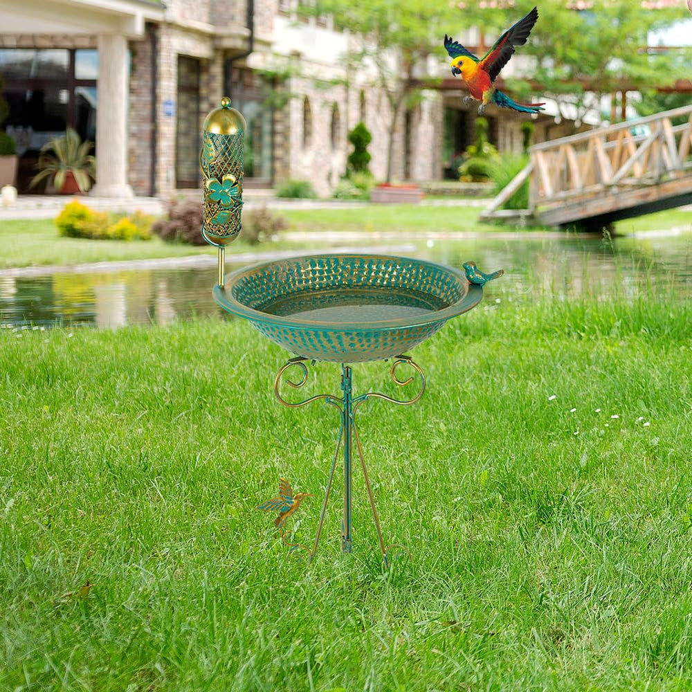 dreamysoul small birds bathing in bowl showing functionality and bird-friendly depth benefit