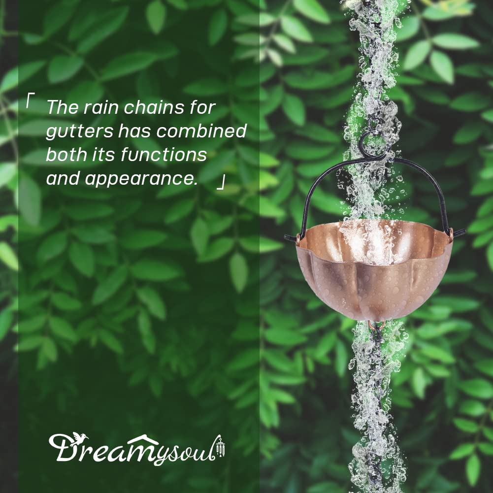 dreamysoul bottom bell detail creating gentle sound and directing runoff into basin