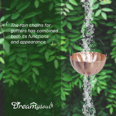 dreamysoul bottom bell detail creating gentle sound and directing runoff into basin