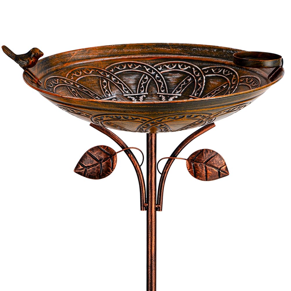 dreamysoul front view bird bath showing elegant vintage silhouette and garden charm