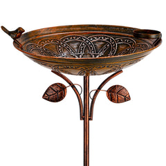 dreamysoul front view bird bath showing elegant vintage silhouette and garden charm