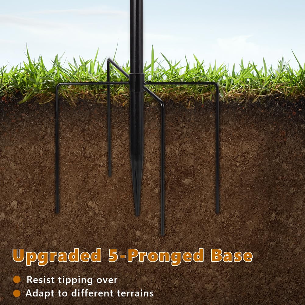 dreamysoul full height on lawn showing 46-inch scale and garden placement