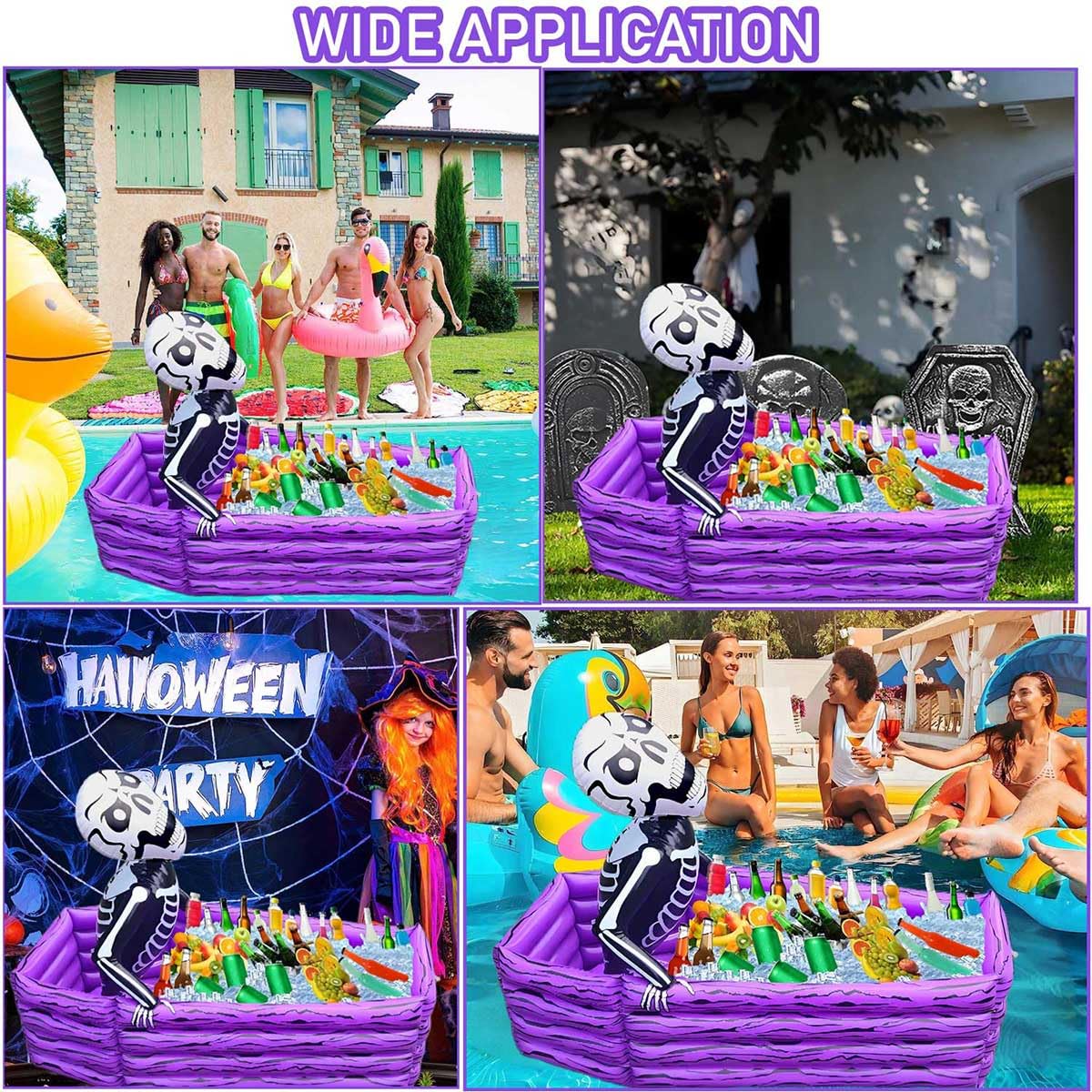 DredQcco poolside scene showing waterproof cooler protecting drinks from heat