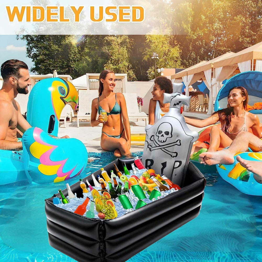DredQcco cooler next to stacked cans to show realistic capacity comparison