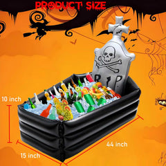 DredQcco side profile of inflated tombstone cooler highlighting depth and shape