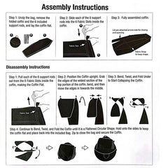 DredQcco folded flat in storage bag showing compact transport convenience