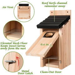 Dreyoo front panel open for cleaning with latch visible — convenient maintenance