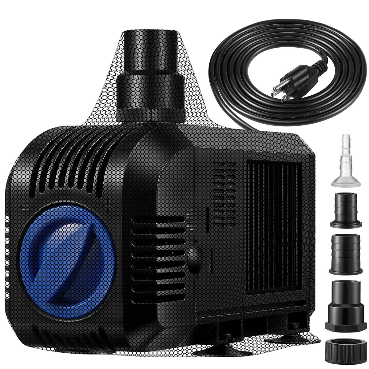 Dreyoo pump front view showing compact body and inlet for easy placement and durable performance