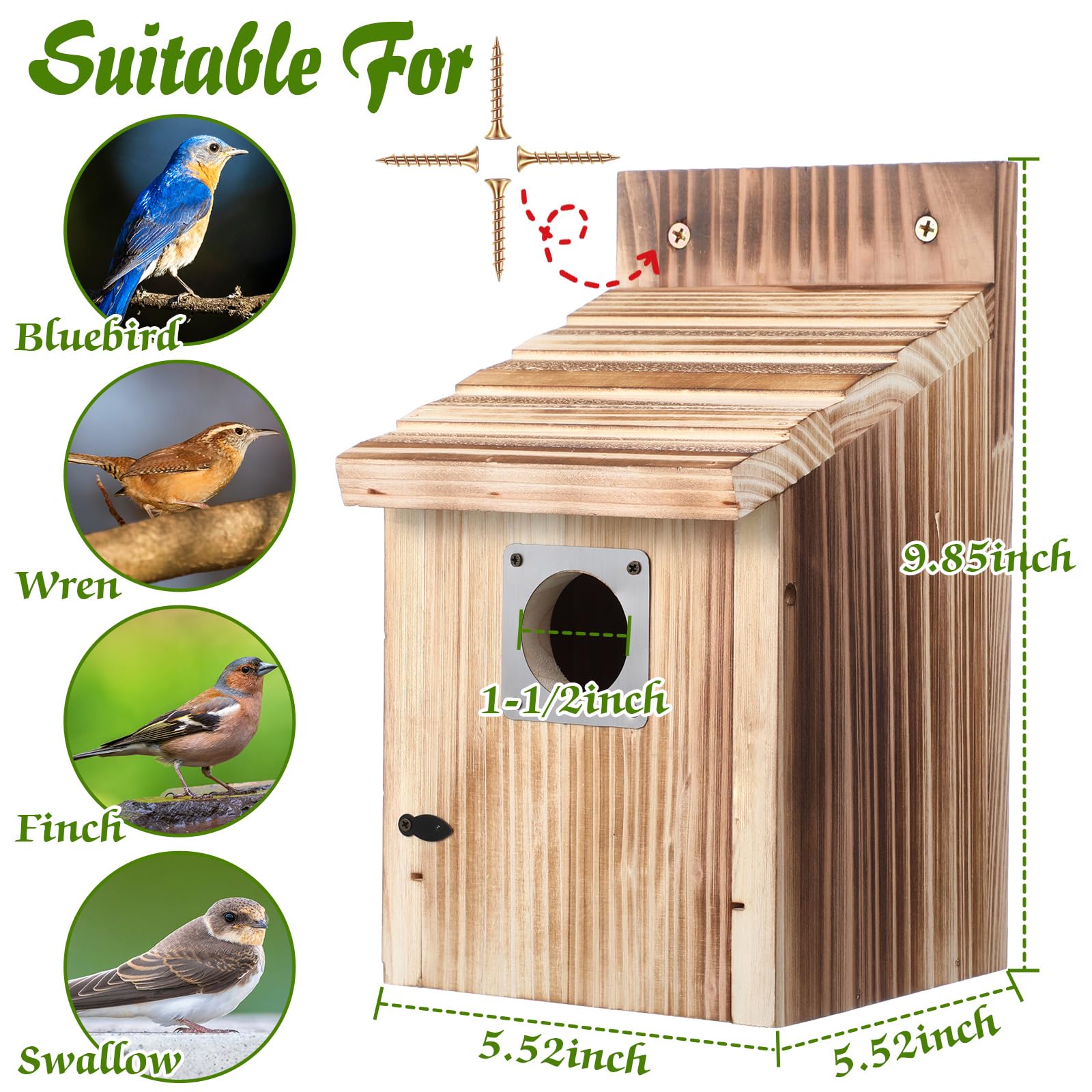 Dreyoo interior grooves detail aiding fledglings to climb safely
