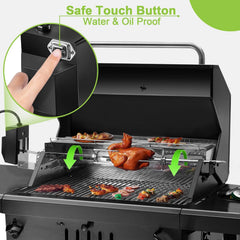 Dreyoo motor closeup with waterproof switch ensuring safe reliable rotation