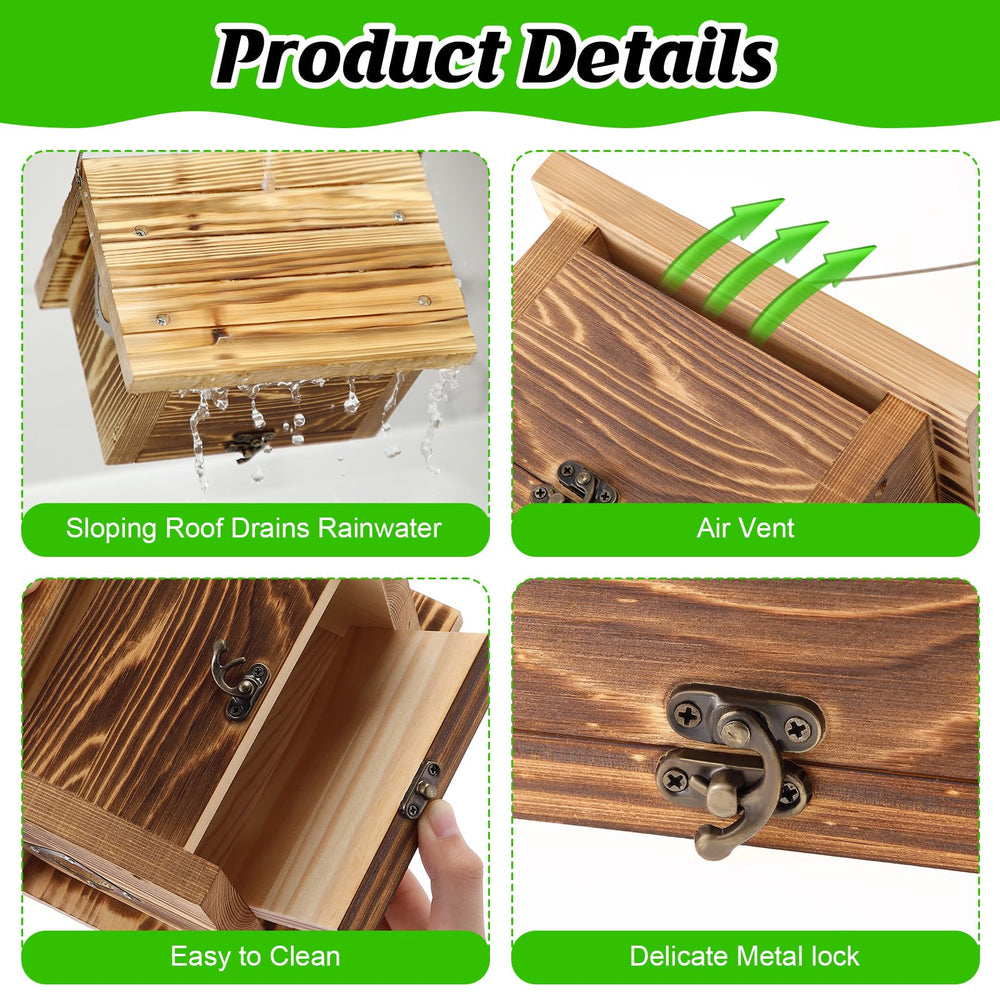 Dreyoo side grain wood texture shows carbonized pine durability resisting moisture