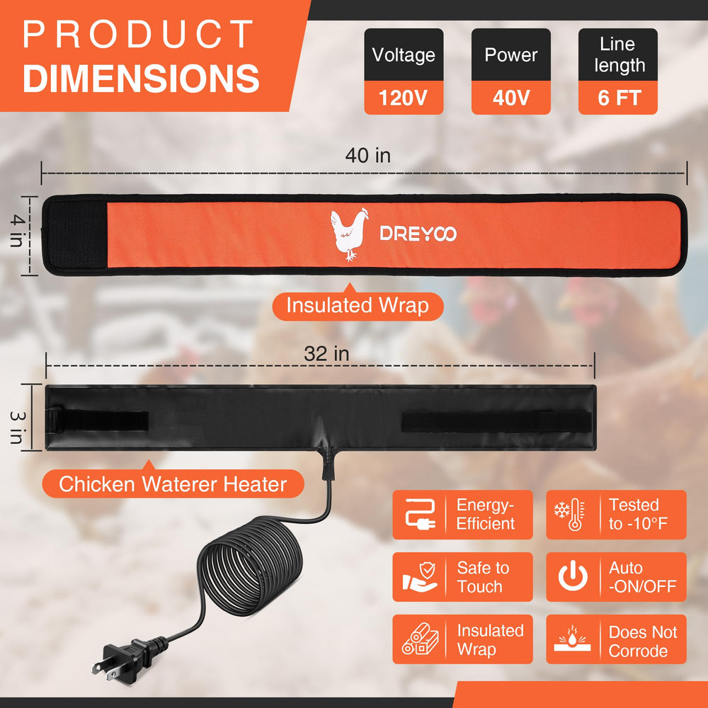 Dreyoo close-up of heating element and PVC blanket, highlights durable warm layer