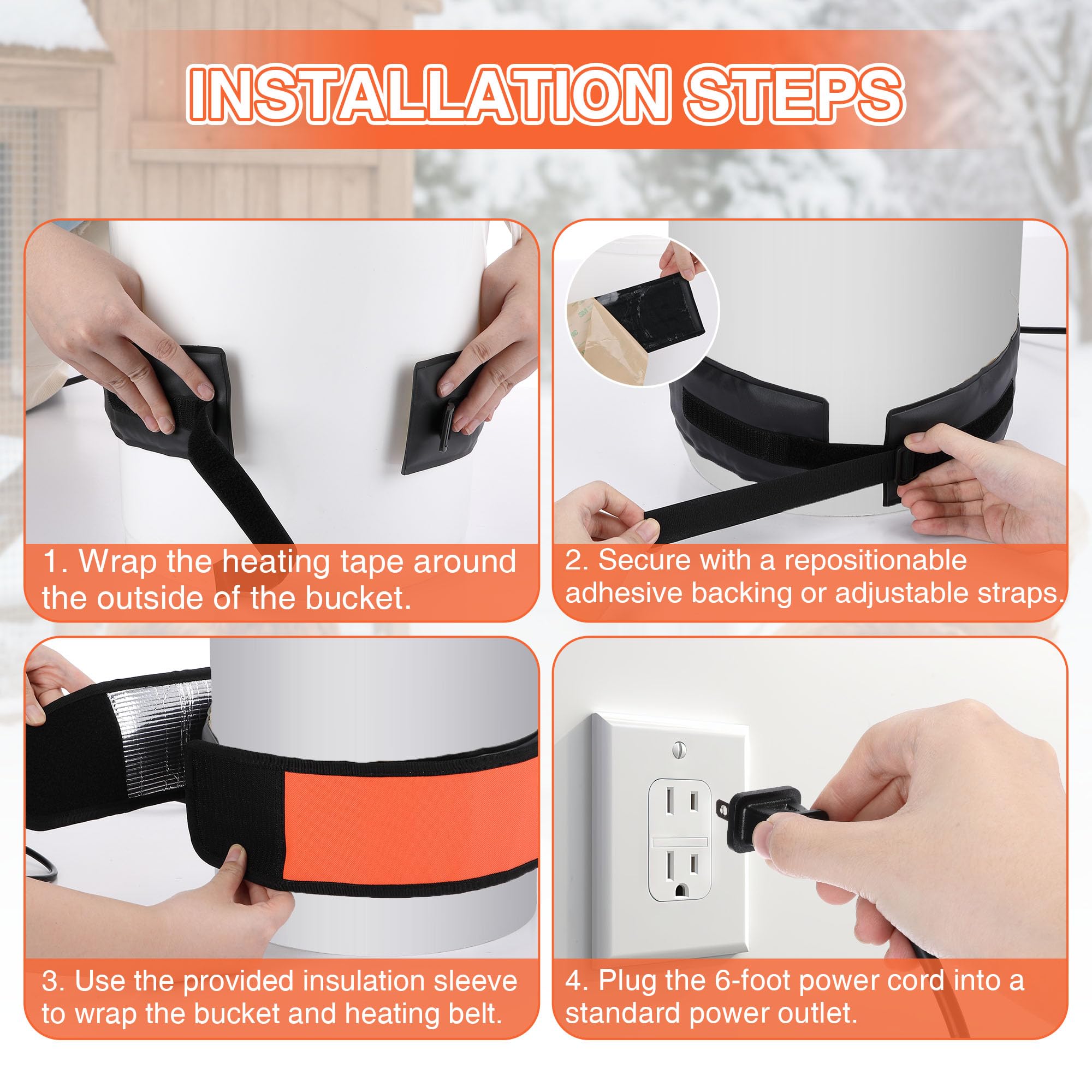 Dreyoo packaging showing Thermo Bucket Belt and insulated cover included, ready to install