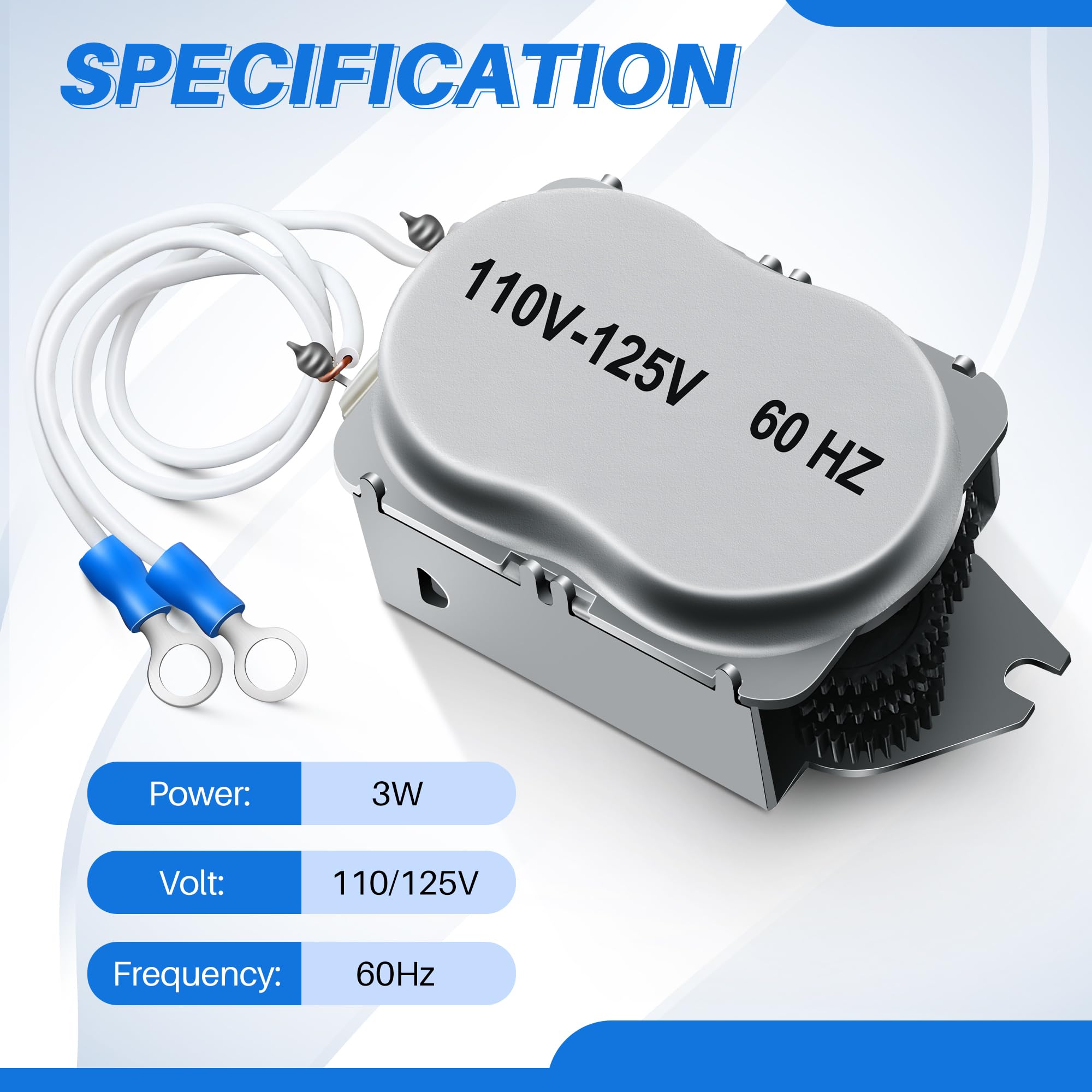 Dreyoo close-up of fixed tab connectors ensuring easy slip-on electrical connection and secure contact
