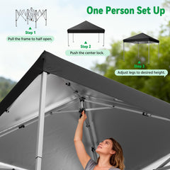 Driftalia one-push center lock close-up for fast tool-free setup benefit
