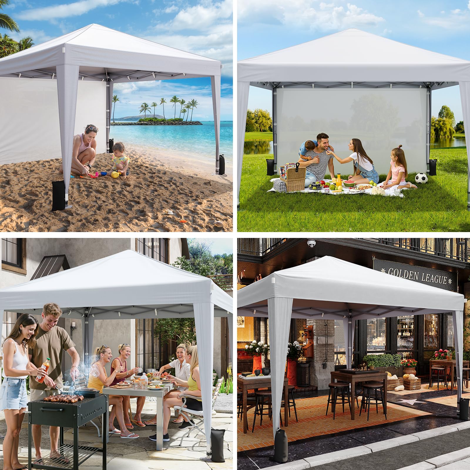 Driftalia folded canopy in carry bag for easy transport and storage