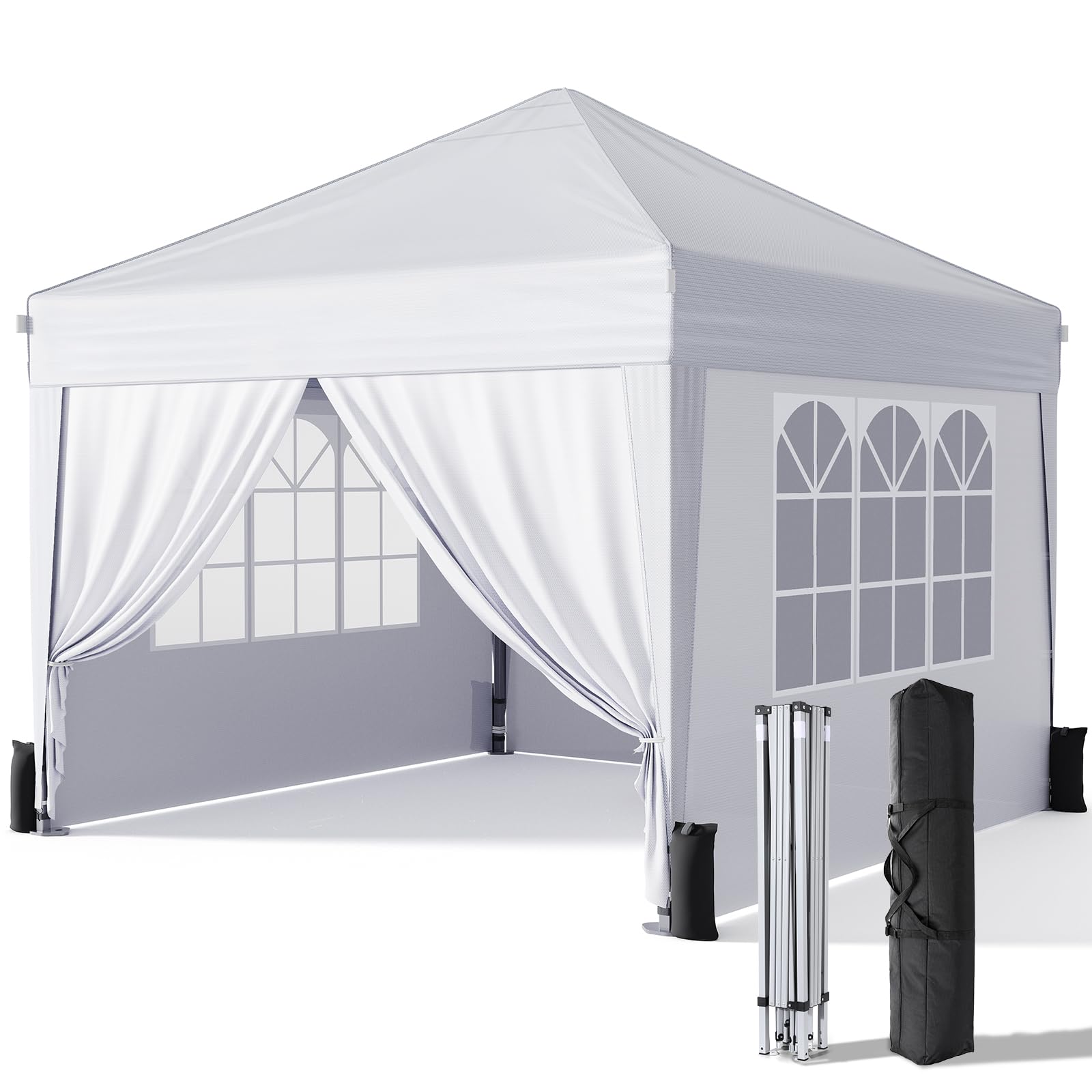 Driftalia front canopy and top showing brand and quick shelter benefit