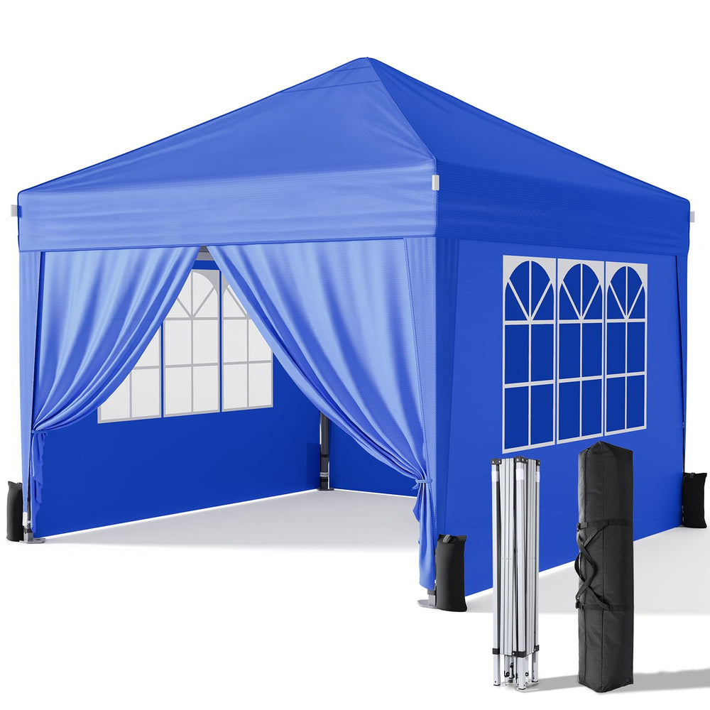 Driftalia front view canopy tent showing full shelter and shade benefit