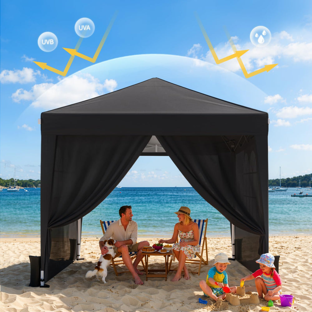 Driftalia in use at a backyard picnic showing shade and space for seating