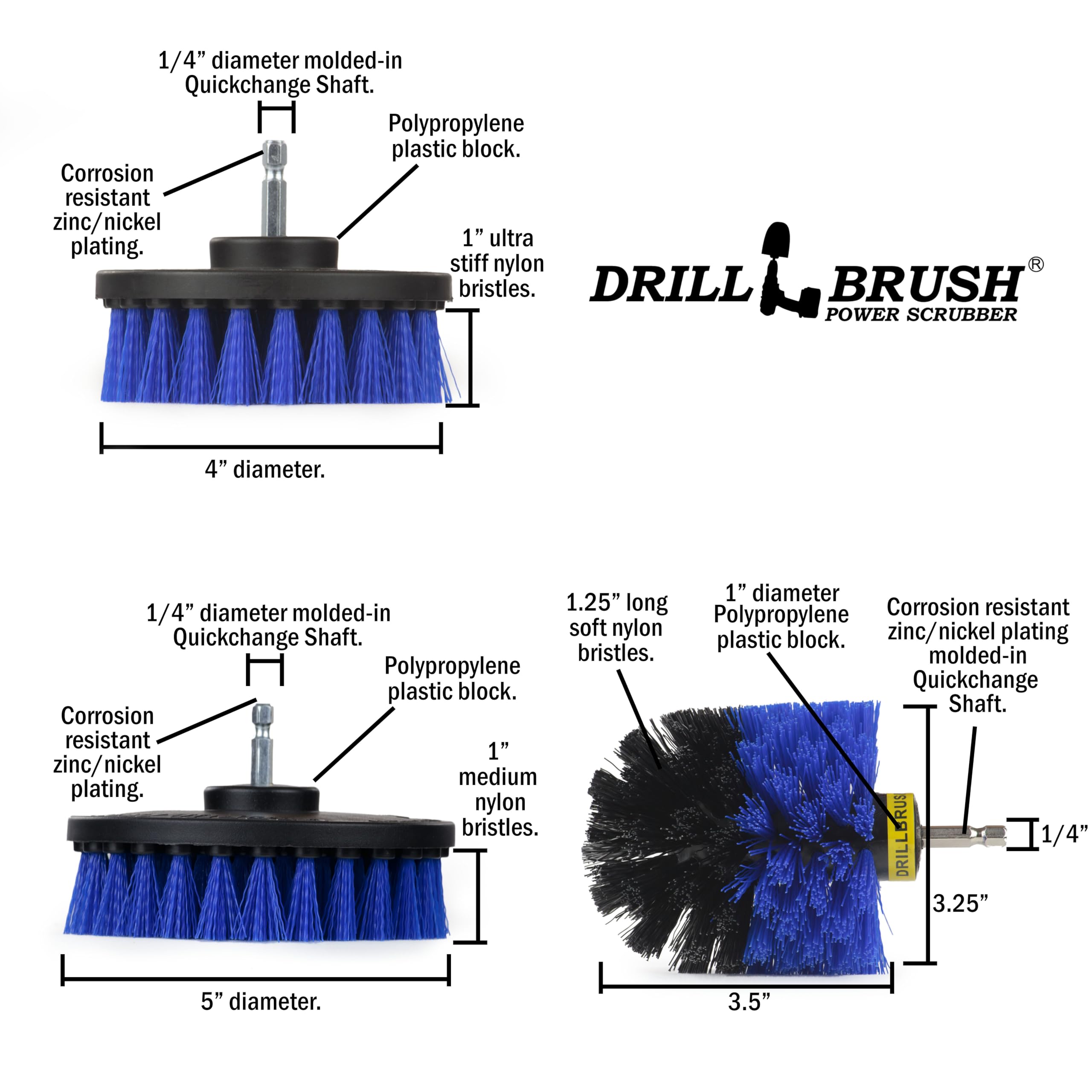 Drillbrush bullet detail brush inside filter housing breaking up trapped debris