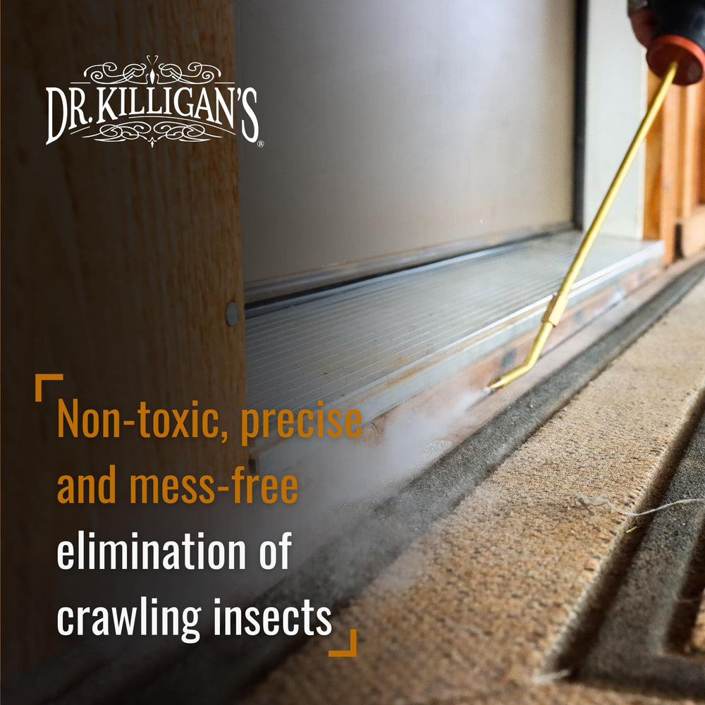 Dr. Killigan's Insect Buster filled and in-hand to show controlled powder release benefit
