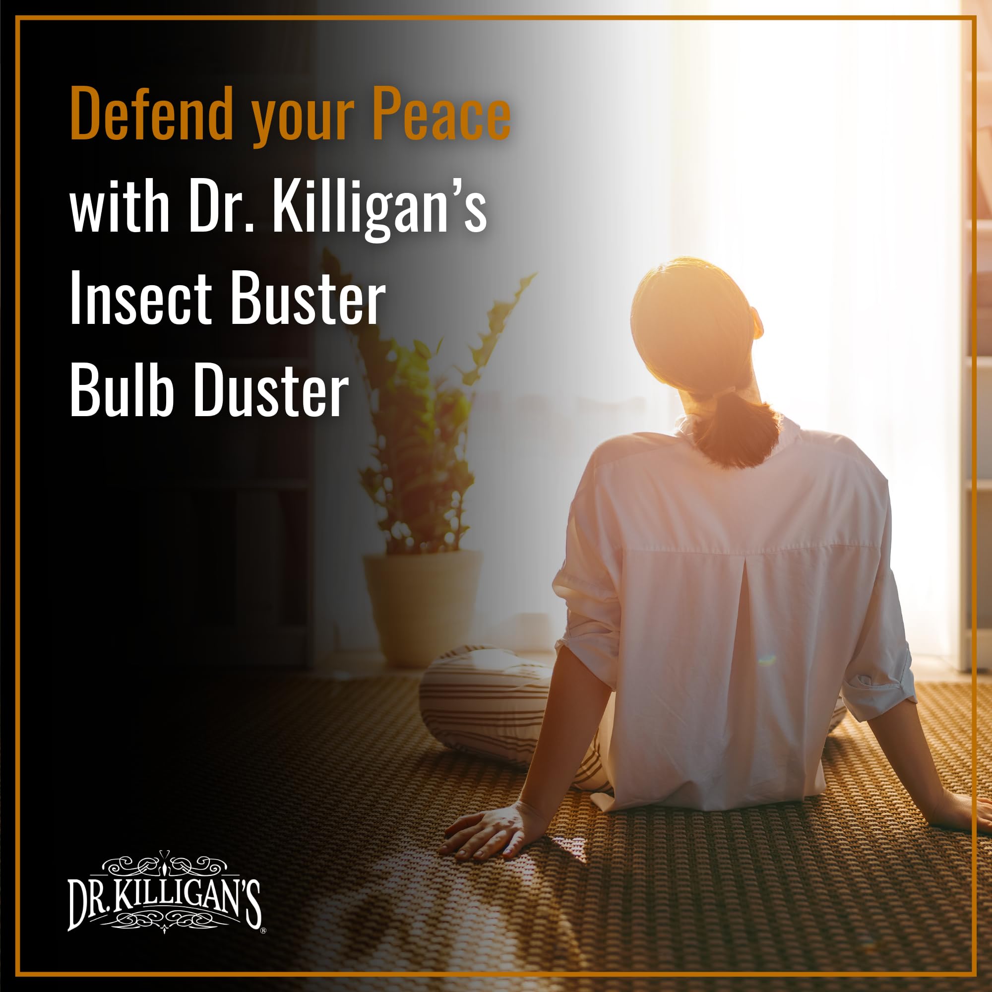 Dr. Killigan's Insect Buster in a home setting treating baseboards for targeted application