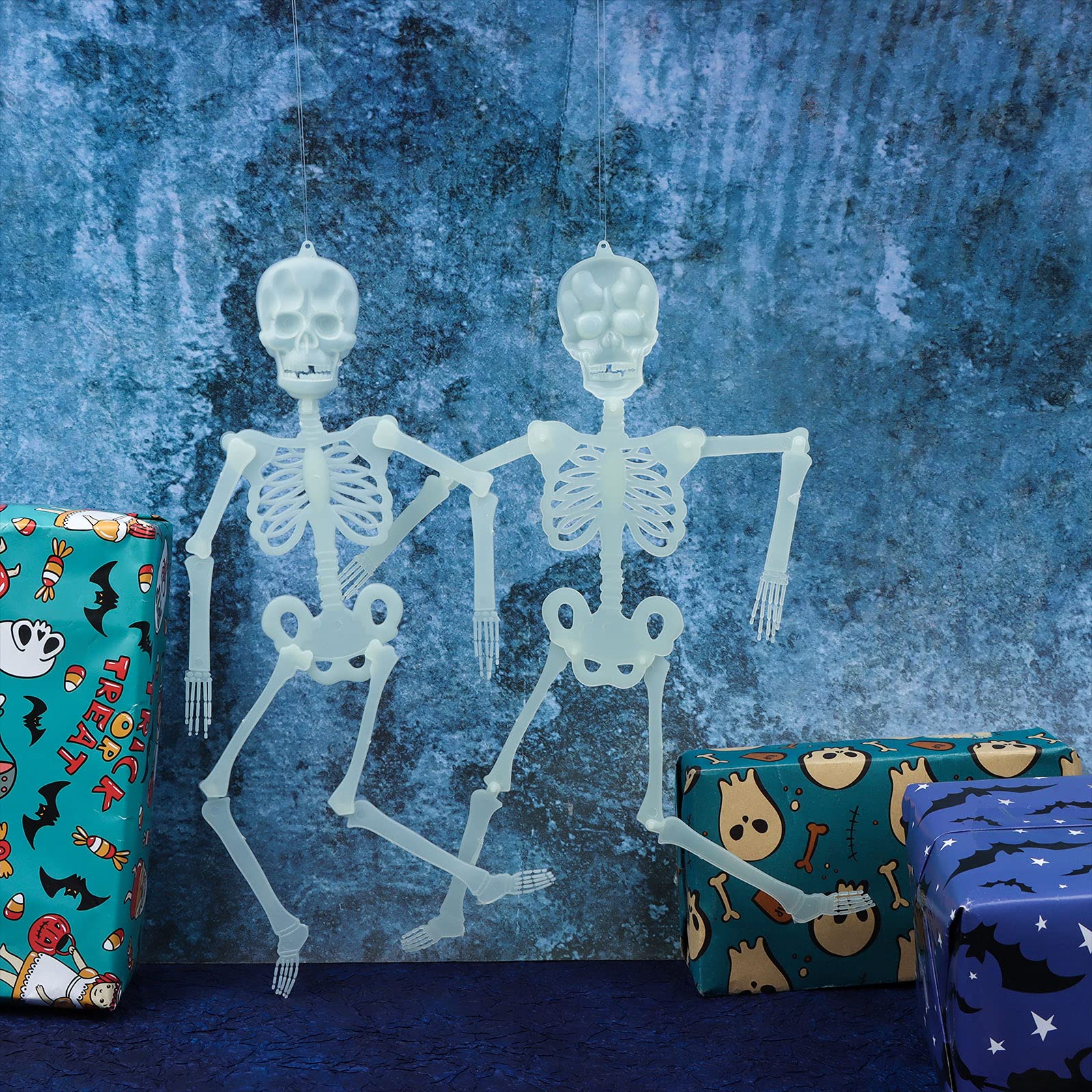 Droutti skeletons in a Halloween party scene showing festive atmosphere benefit
