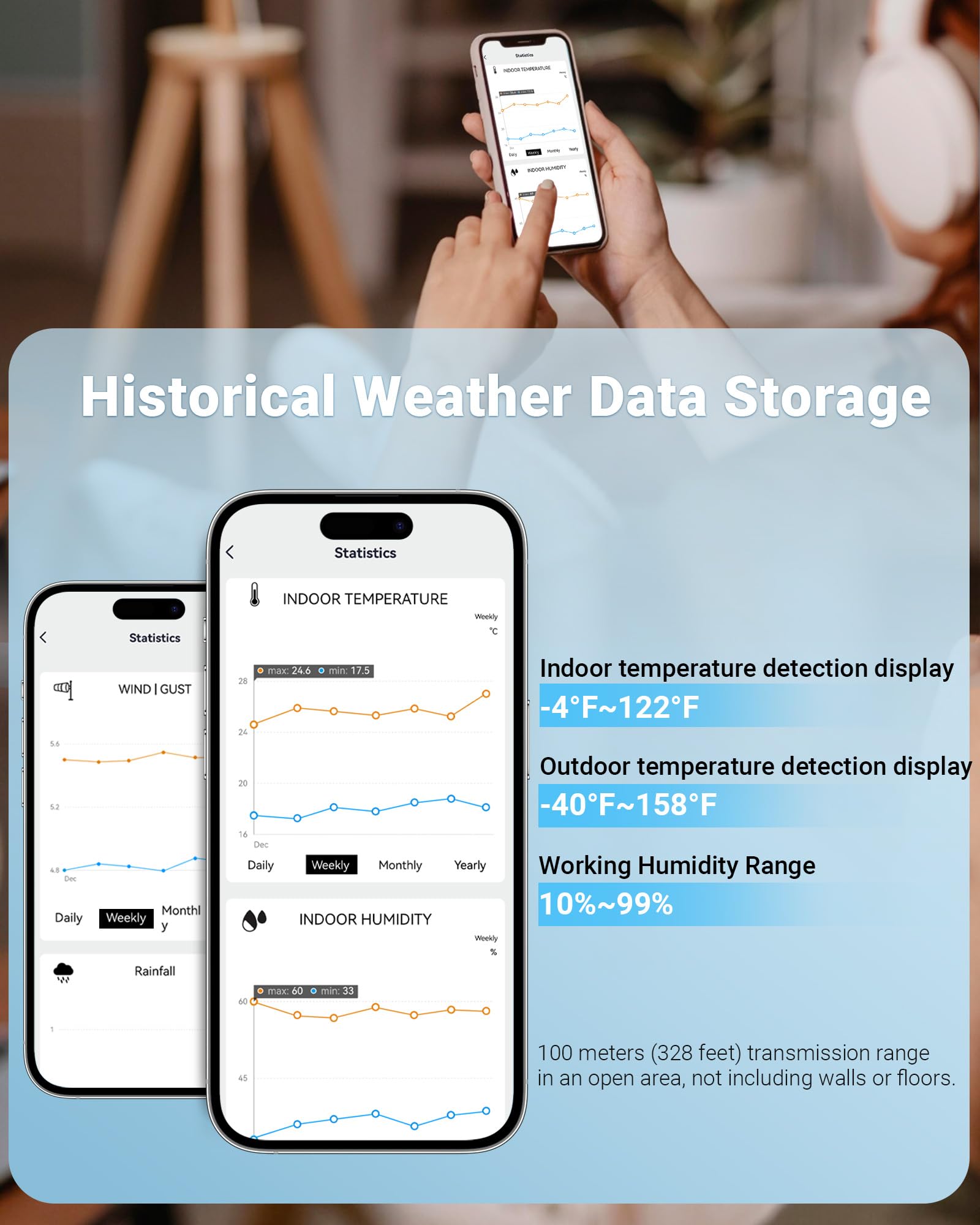 Drusine TUYA app screenshot with live data and remote access benefit