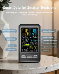 Drusine display held in hand showing scale and easy indoor placement benefit