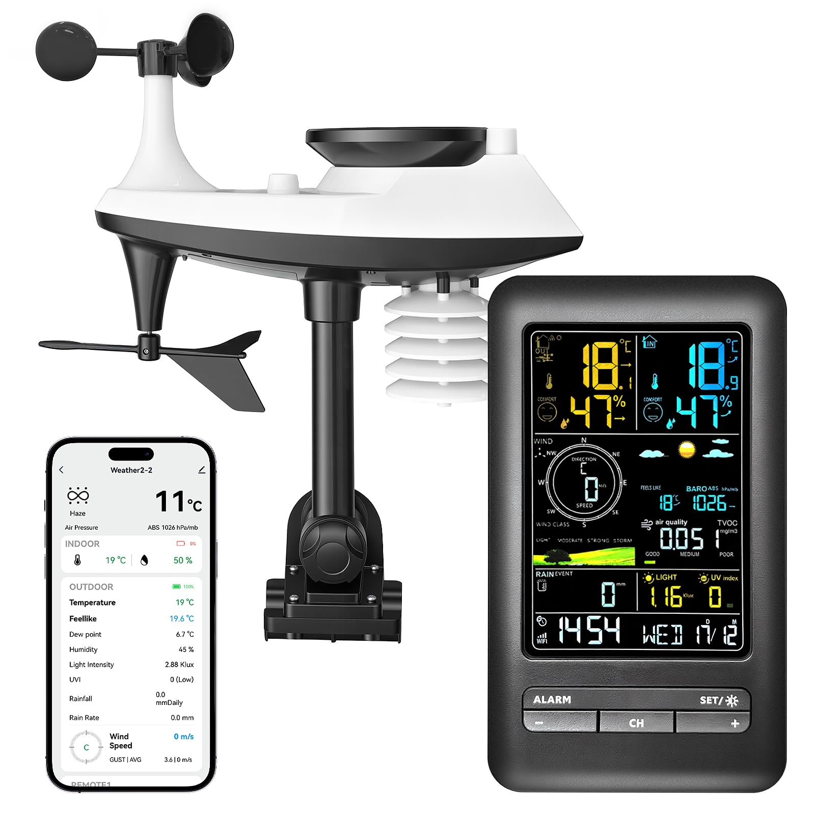 Drusine front color display showing multi-sensor data and easy reading