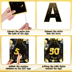 Drydiet number stickers and plastic stakes displayed for quick customization and secure install