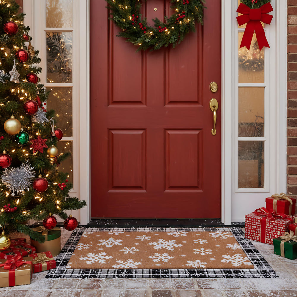 Drydiet mats next to door showing scale and correct front-door fit