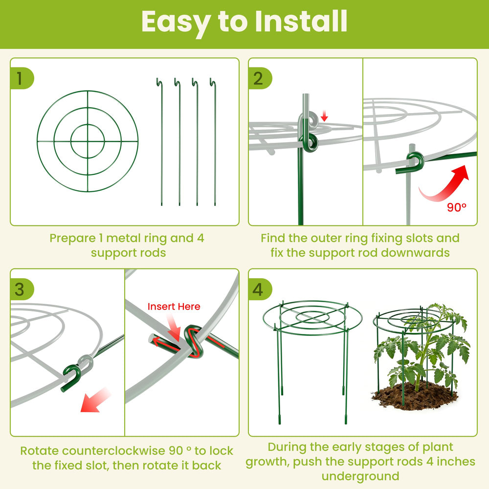 DSTANA installed in garden rows supporting peonies and dahlias for tidy landscape appearance