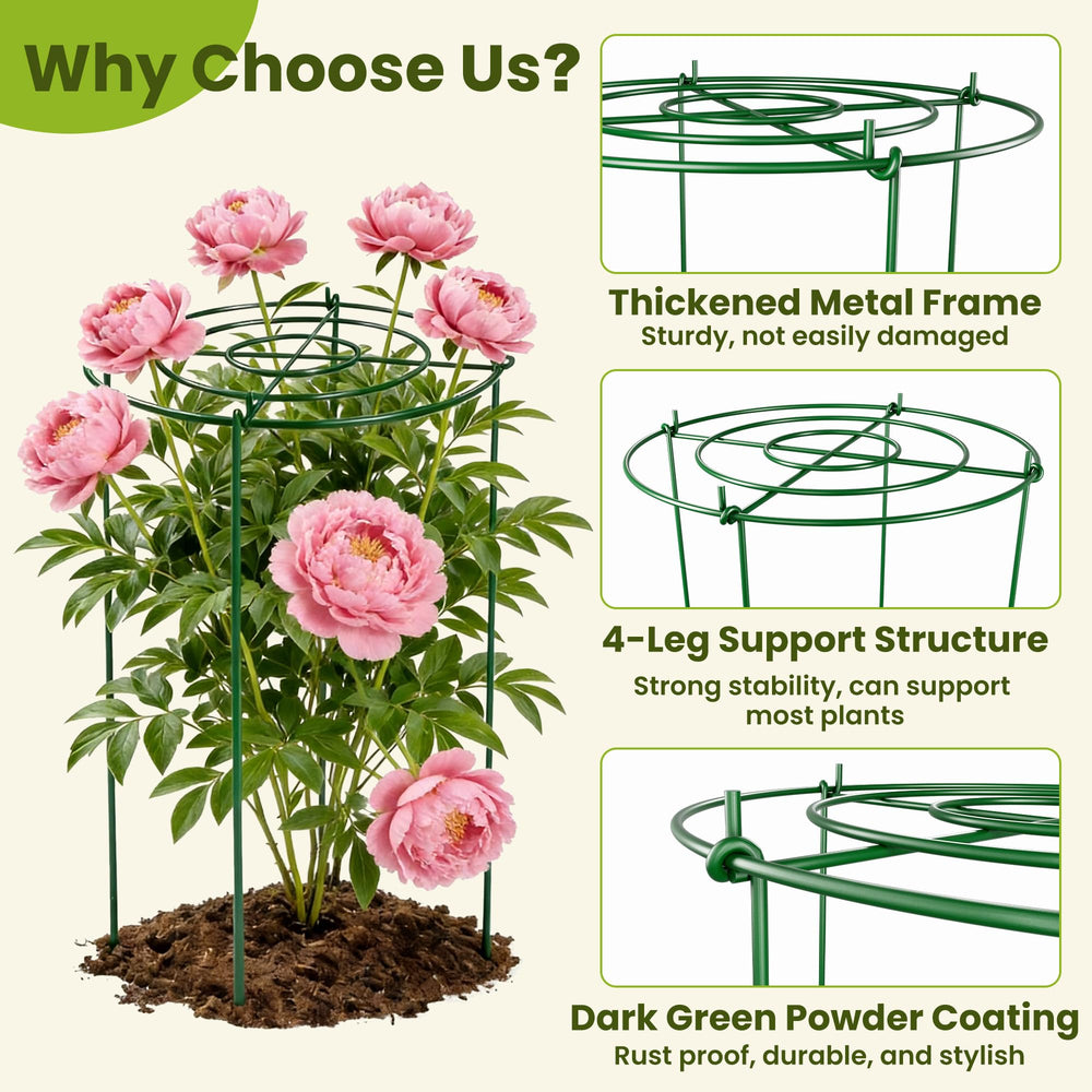 DSTANA support leg pushed into soil illustrating correct 4-inch installation for stability