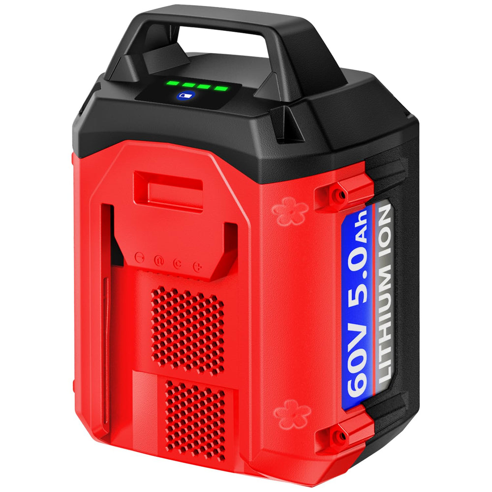 DTK front view of 60V 5Ah battery showing form factor and compatibility benefit