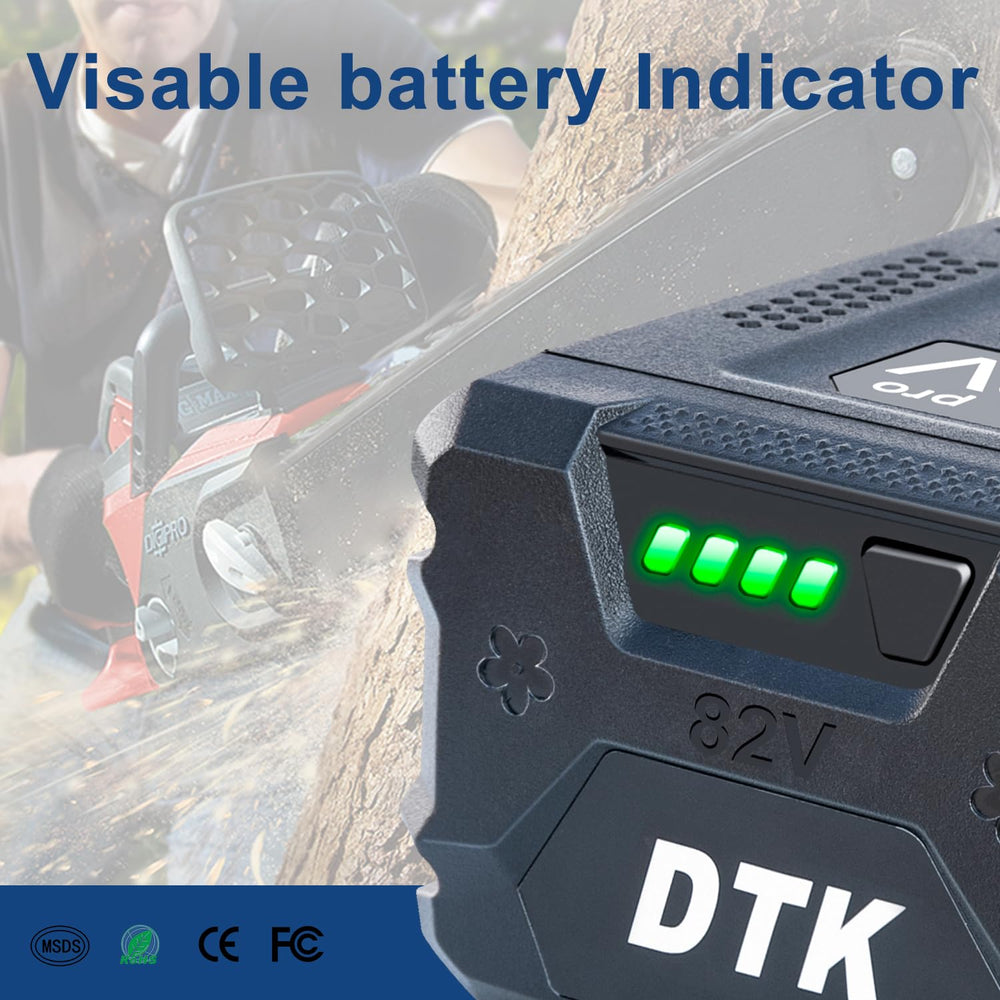 DTK battery mounted on Snapper mower showing compatibility benefit