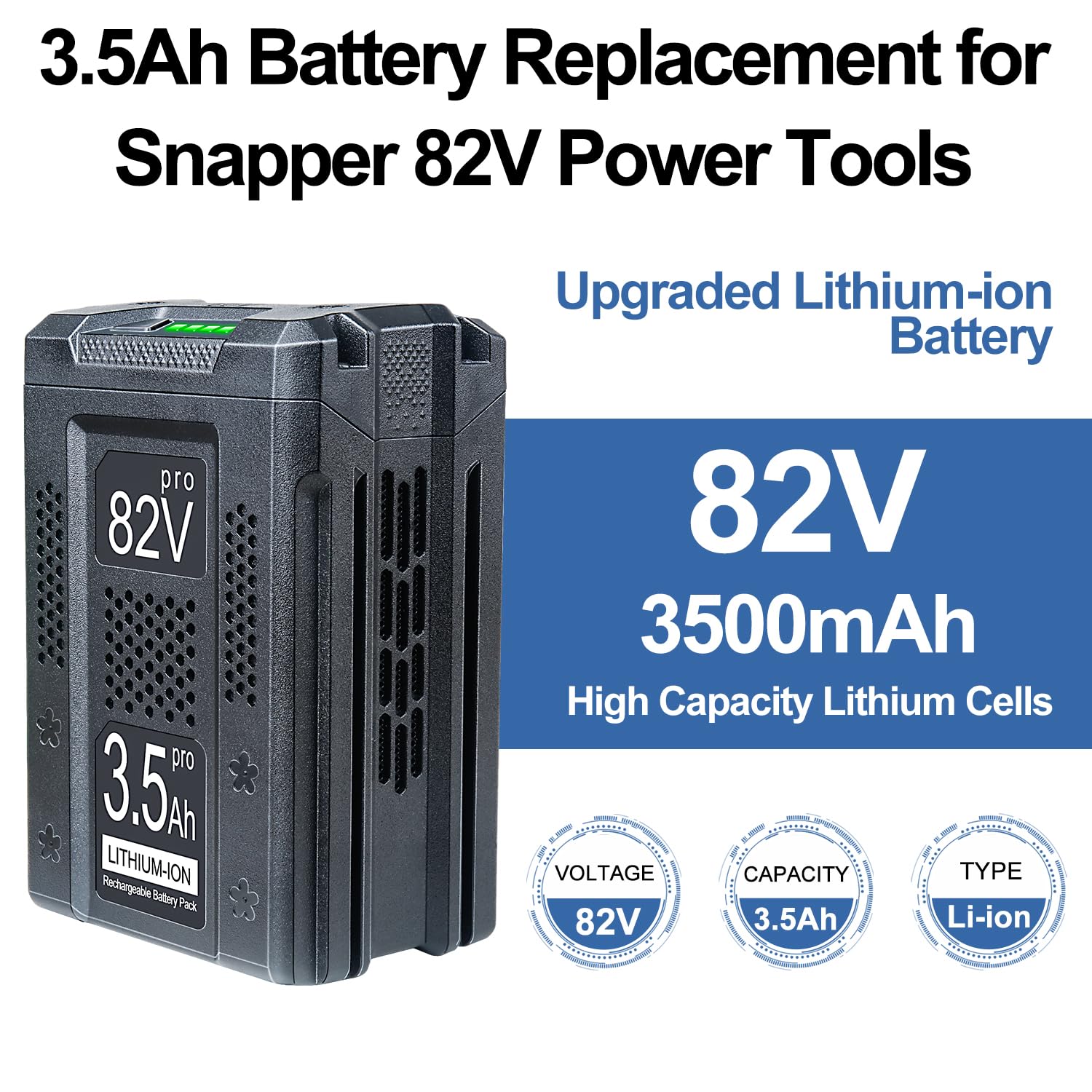 DTK battery top contact close-up highlighting secure connection benefit