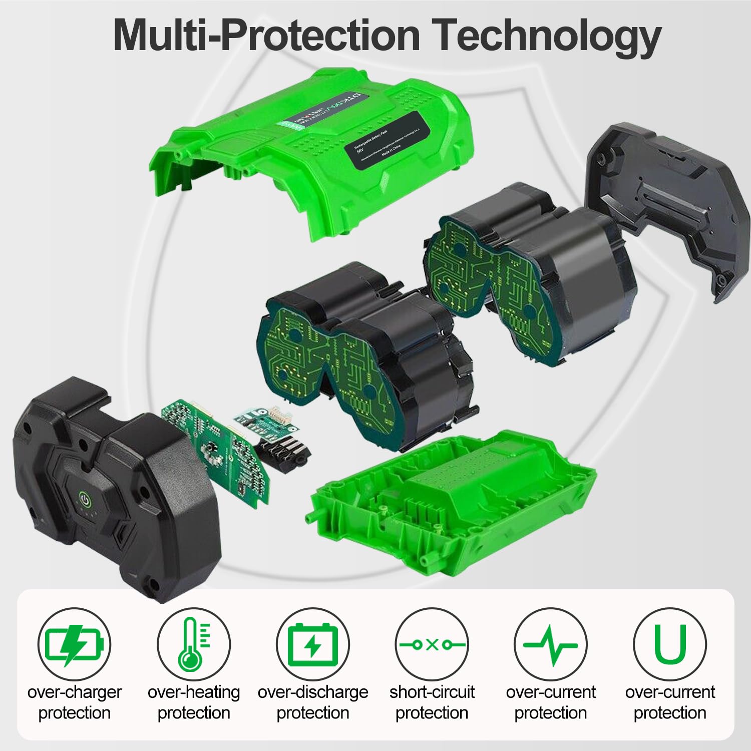 DTK battery side terminal detail highlighting secure connection and durability