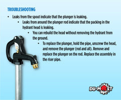 DU-MOST installed hydrant in ground showing correct bury depth for freeze protection