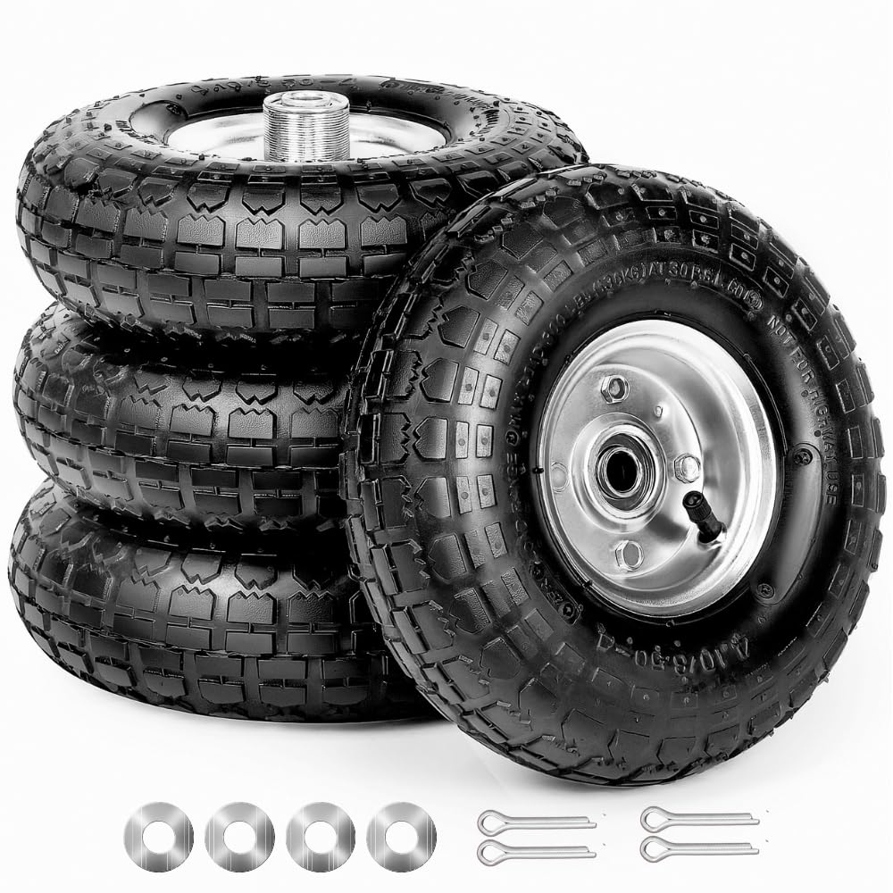 Dualso front view of 10-inch wheel and steel rim showing ready-to-install design and durability