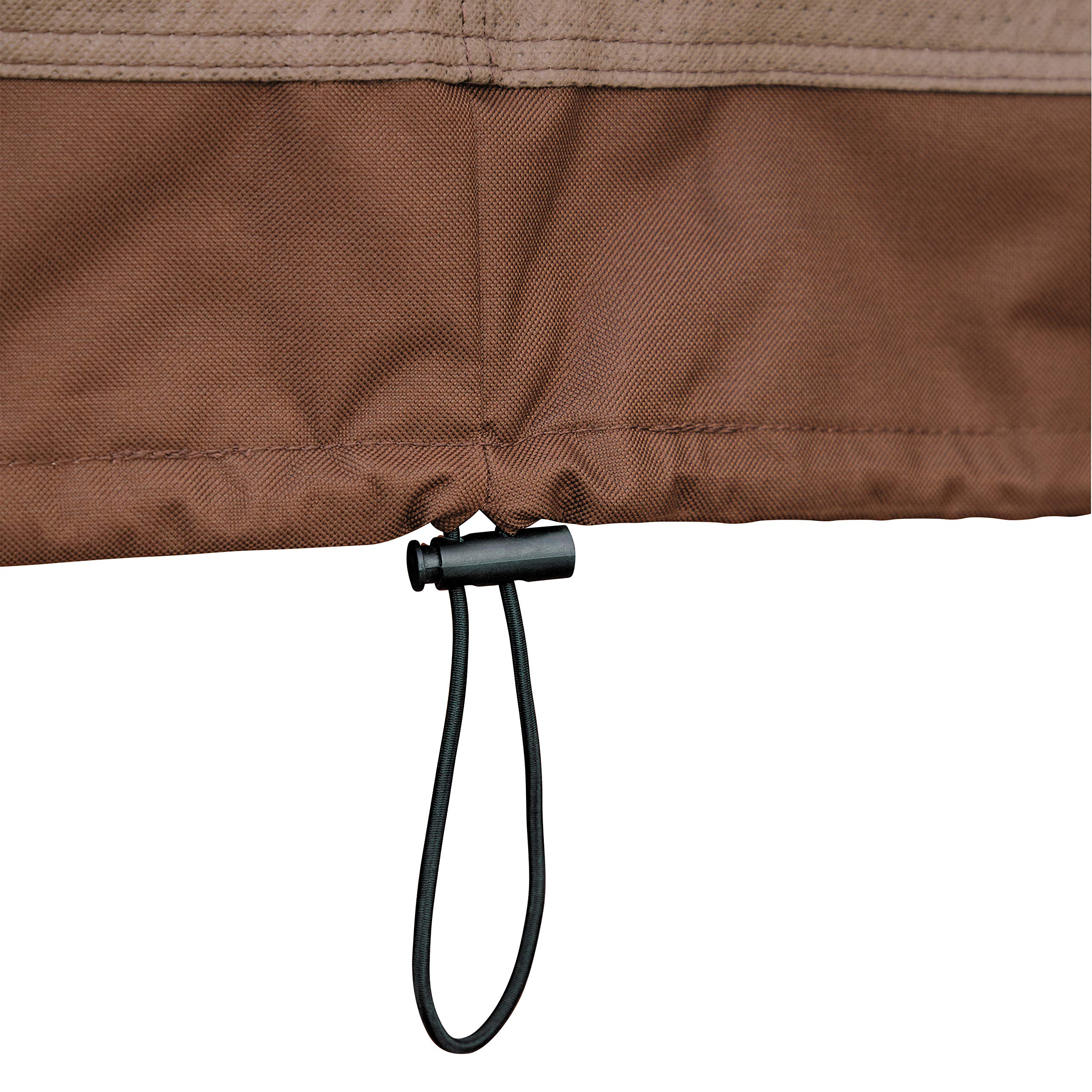 Duck Covers breathable side panel close-up reducing condensation under cover