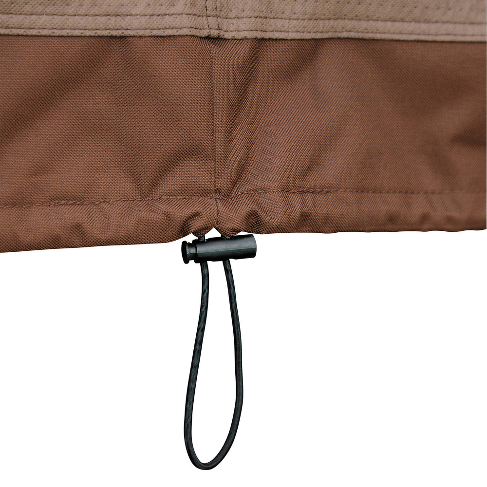Duck Covers breathable side panel close-up reducing condensation under cover