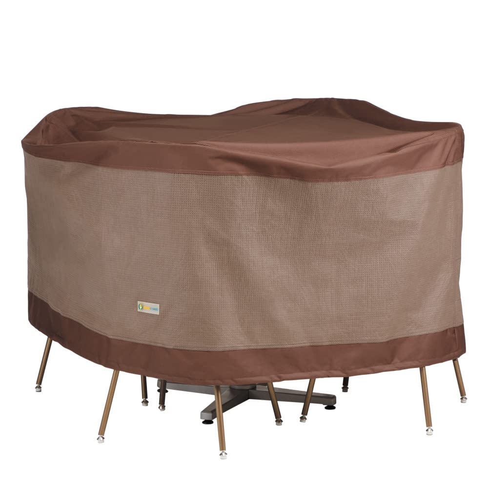 Duck Covers front view showing full cover and neat fit protects furniture