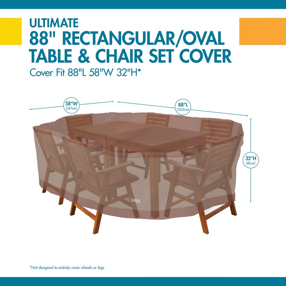Duck Covers mocha cappuccino cover blending with outdoor décor for refined look